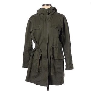 Love Tree Green Hooded Parka